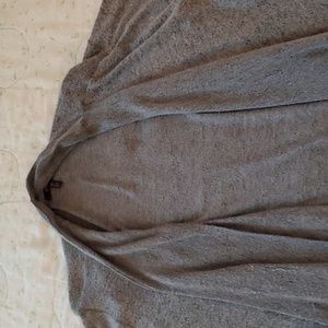 Olivia Sky, Size 3x, Grey cardigan with fly collar